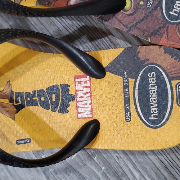 Havaianas Marvel Guardians of the Gallaxy Flip Flops Size 2 - Picture 4 of 6